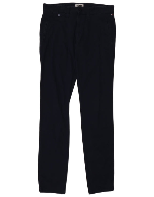 Pantaloni chino slim pentru bărbați Tommy Hilfiger L29 L34 Bumbac bleumarin