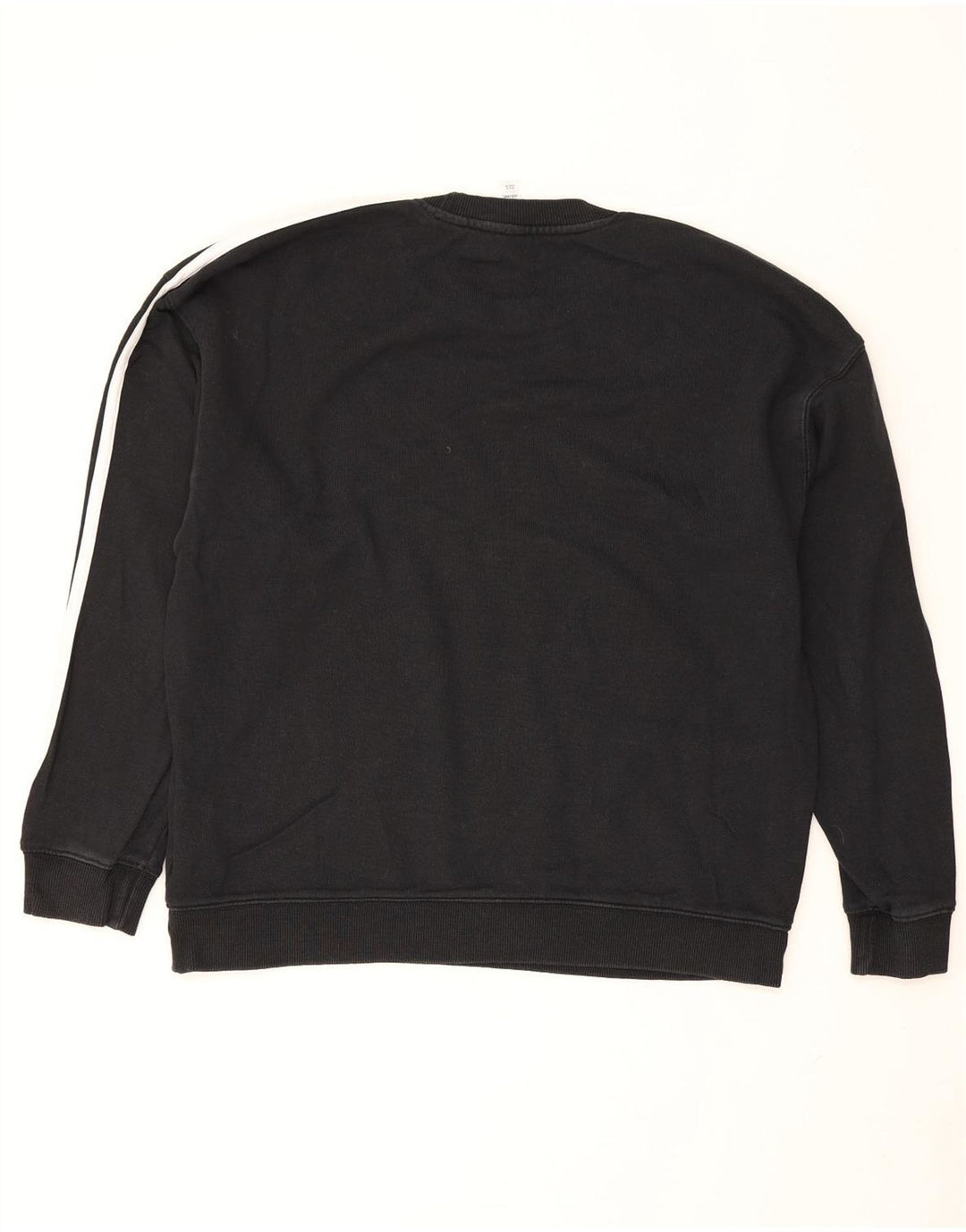 Pulover adidas supradimensionat pentru femei UK 12/14 bumbac mediu negru