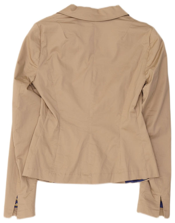 Liu Jo Dame 2-knaps blazerjakke IT 42 Medium Beige Bomuld