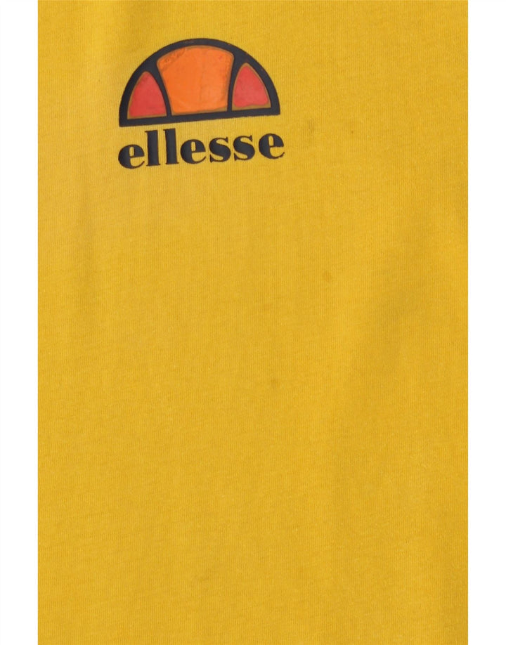 Muška majica kratkih rukava Ellesse Srednje žuti pamuk