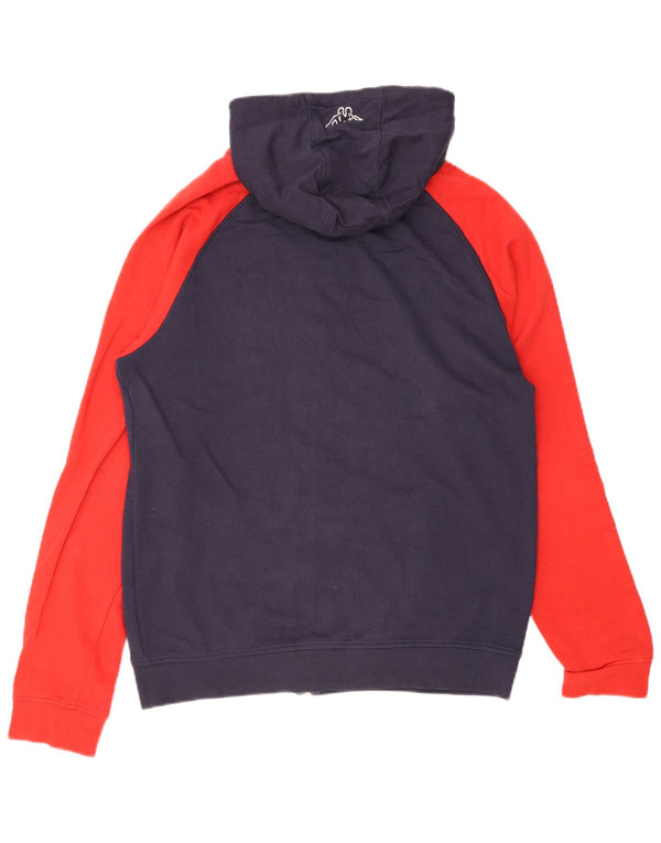 Kappa Mens Zip Hoodie Sweater XL Navy Blue Colourblock