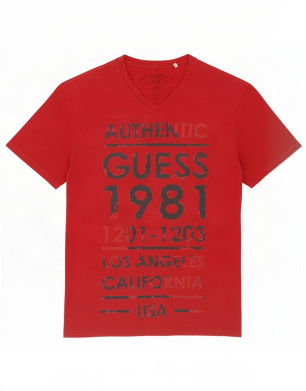 Guess Женская футболка с рисунком Top UK 14 Средний красный