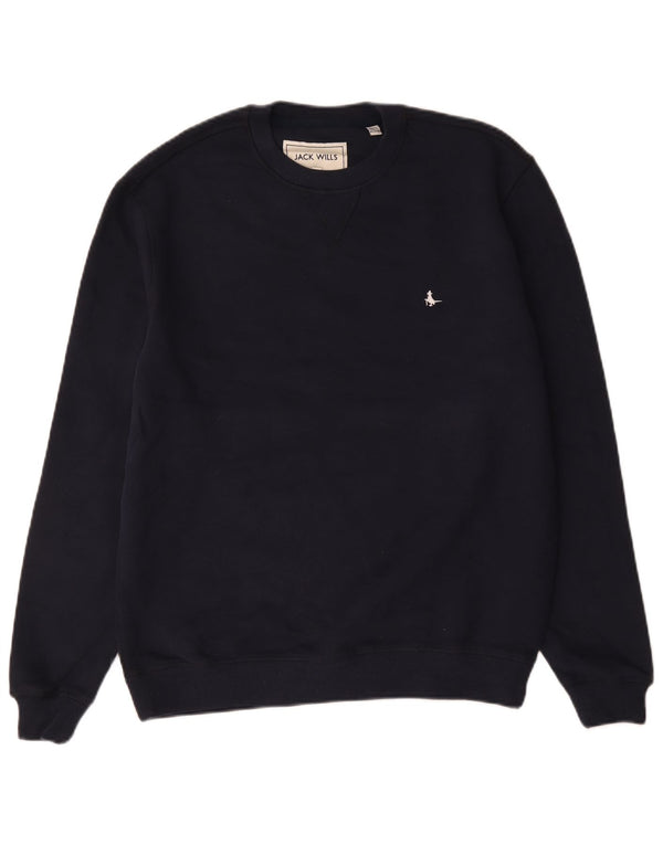 Jack Wills Hombre Sudadera Jumper Small Azul Marino Algodón