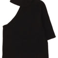Top corto monospalla da donna Zara UK 8 piccolo nylon nero