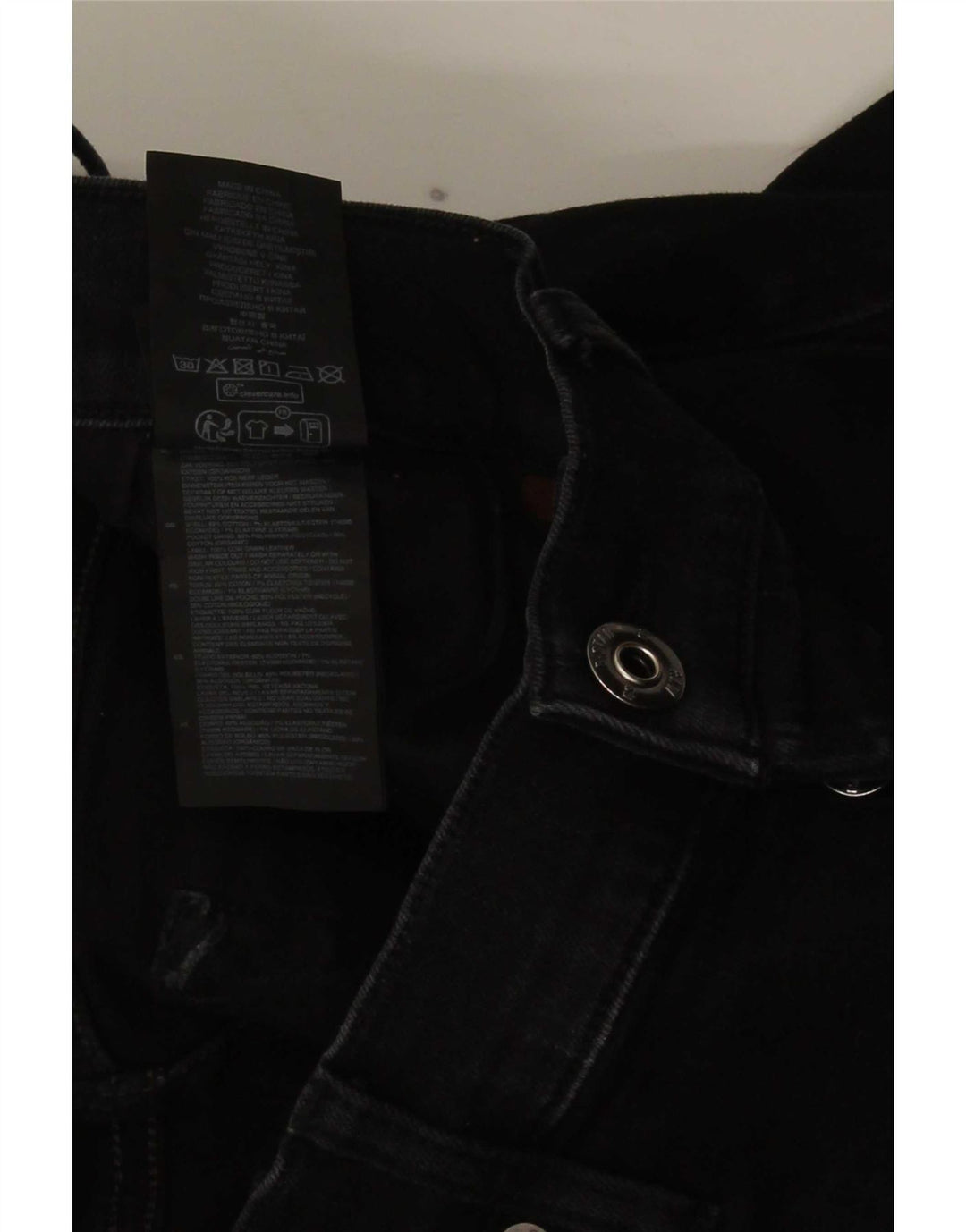 G-Star Mens 3301 Slim Jeans W32 L32 Black Cotton