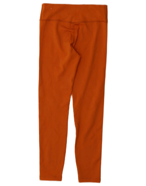 Nike Girls Leggings 10-11 Years Medium Orange Polyester
