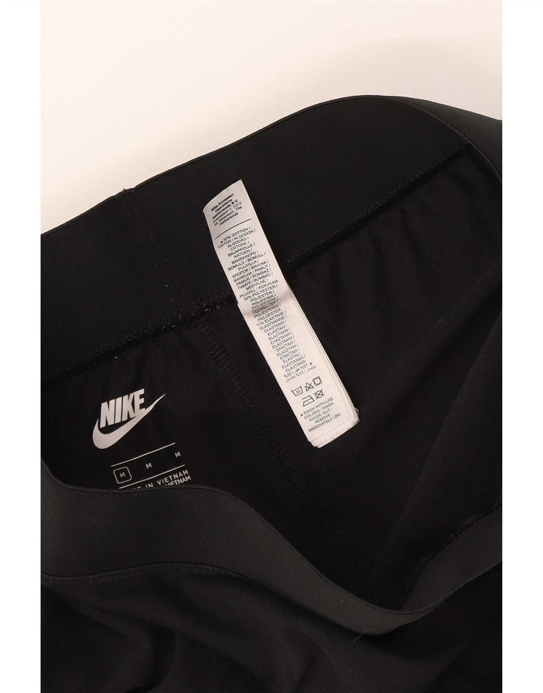 Leggings grafici da donna Nike UK 12 medio nero poliestere