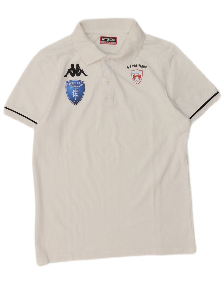 Polo grafica da uomo Kappa Small bianca