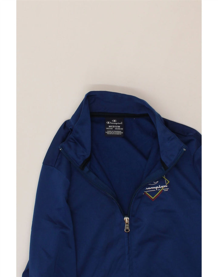 CHAMPION Girls Graphic Tracksuit Top Jacket 9-10 Years Medium  Navy Blue Vintage Champion and Second-Hand Champion from Messina Hembry 
