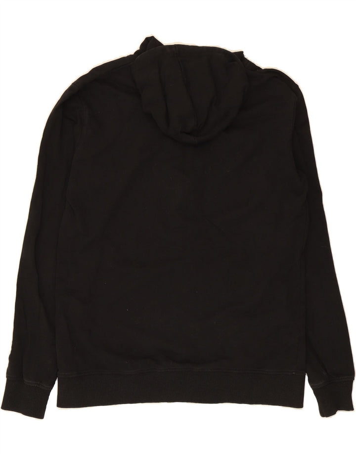 LOTTO Mens Zip Hoodie Sweater Large Black Cotton Vintage Lotto and Second-Hand Lotto from Messina Hembry 