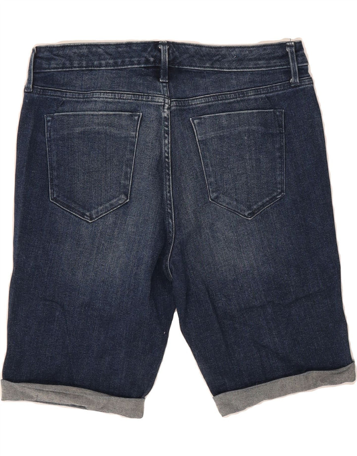 MOSSIMO Womens Mid Rise Bermuda Denim Shorts US 10 Large W30  Blue Cotton Vintage Mossimo and Second-Hand Mossimo from Messina Hembry 