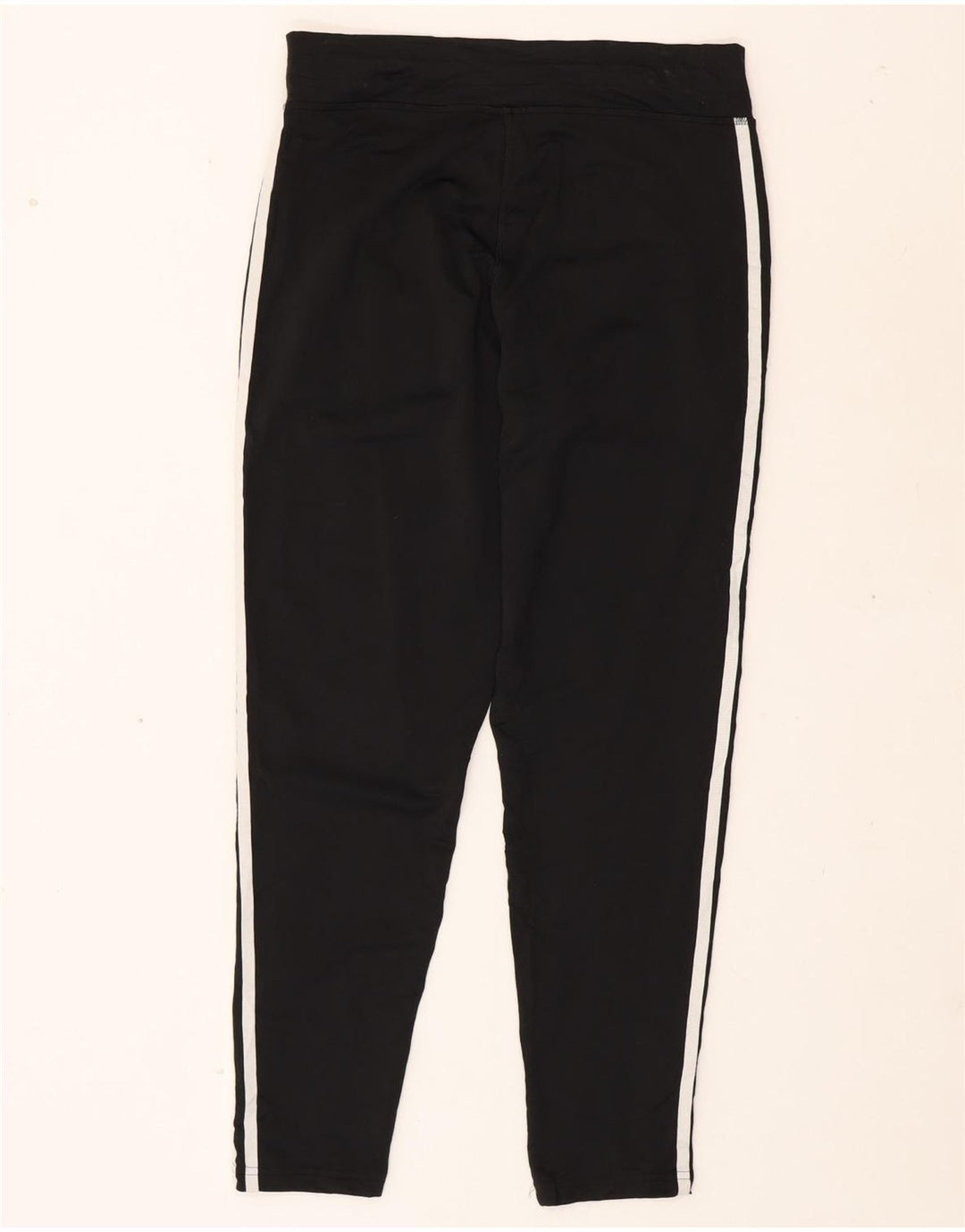 ADIDAS Womens Leggings UK 8/10 Small  Black Polyester Vintage Adidas and Second-Hand Adidas from Messina Hembry 