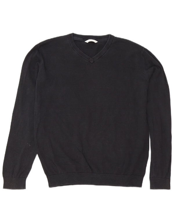 Marks & Spencer Boys V-hals sweater 15-16 år Sort bomuld