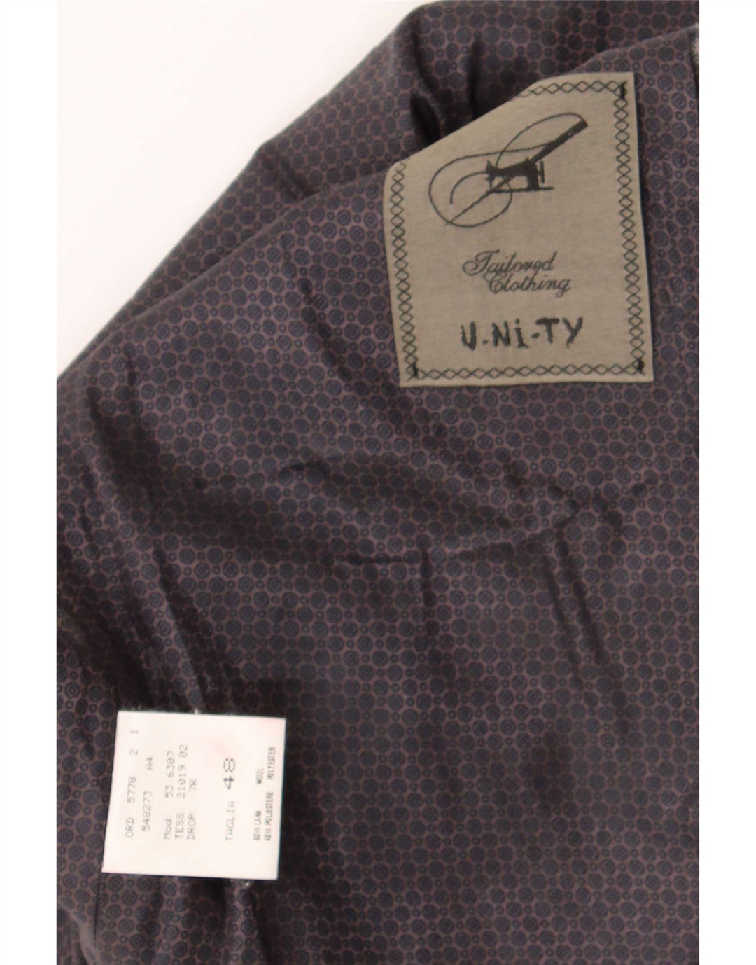 Vintage Mens Waistcoat IT 48 Medium Grey Gingham Wool