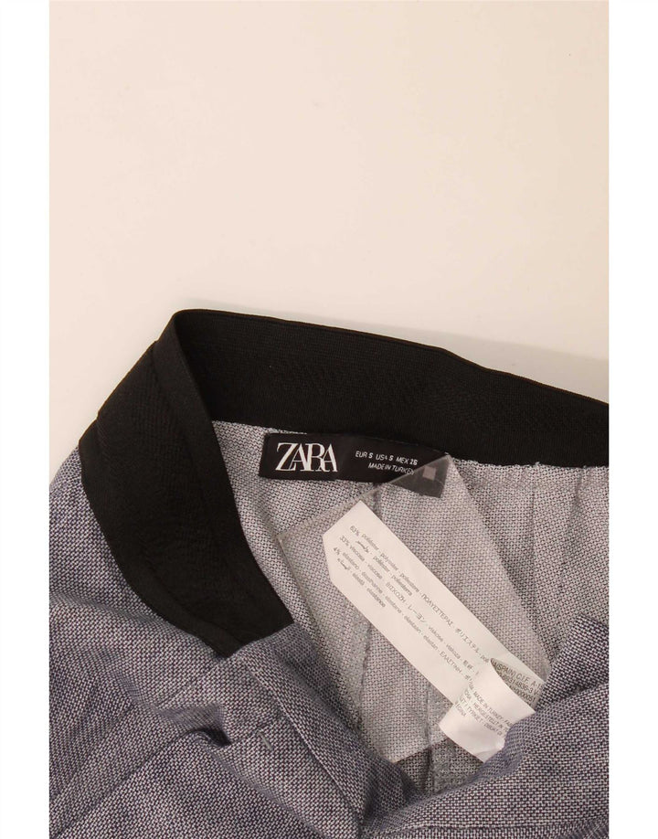 Zara Γυναικείο Slim παντελόνι Chino Small W27 L28 Blue Polyester
