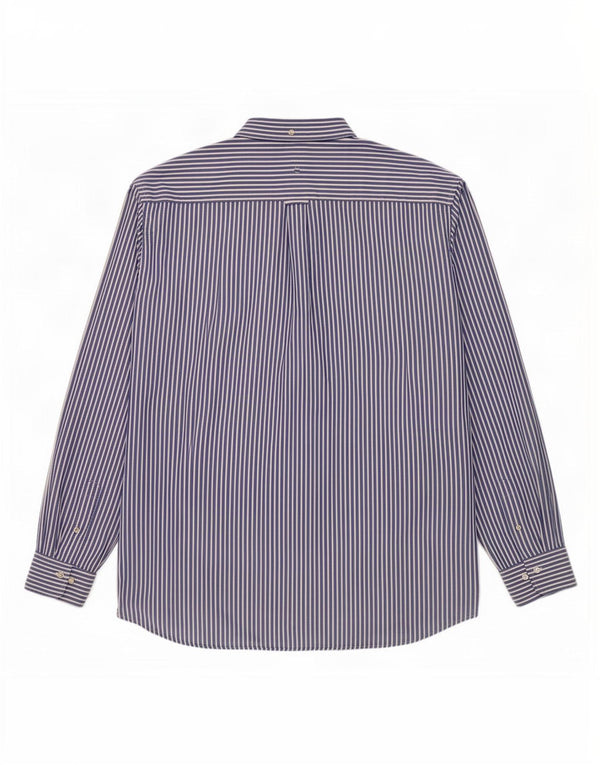 Gant Chemise homme Taille 49/50 19 3/4 4XL Coton à fines rayures bleues