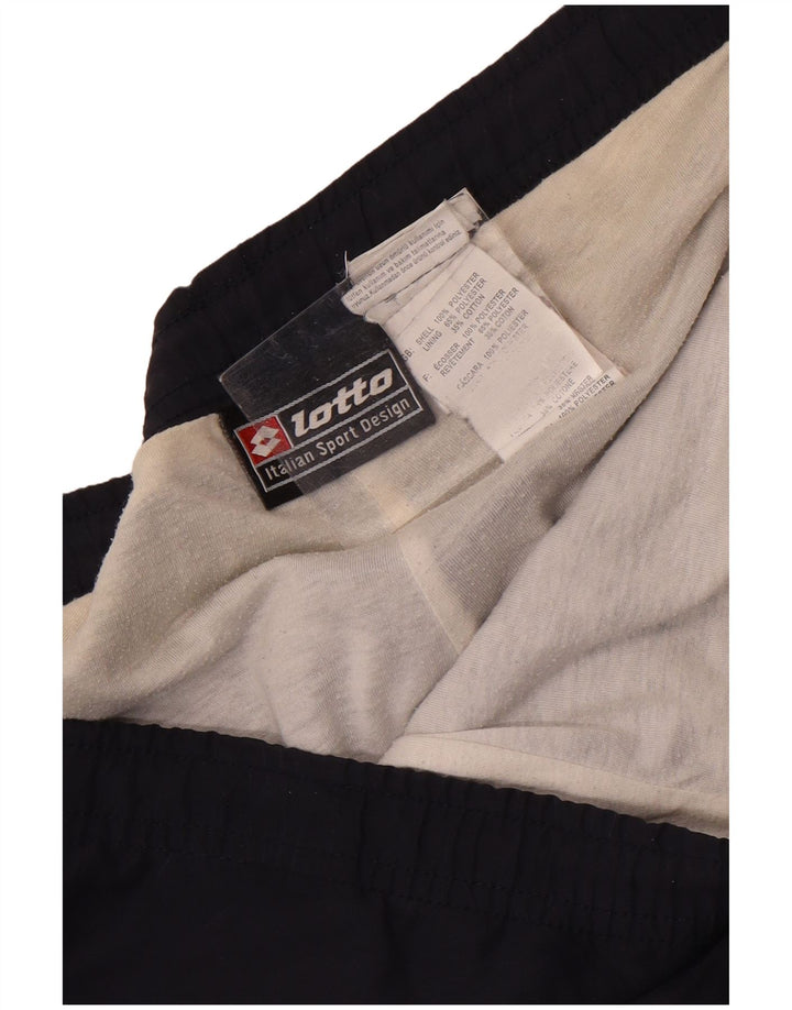 Lotto Mens Graphic Tracksuit Trousers 2XL  Navy Blue Colourblock Polyester