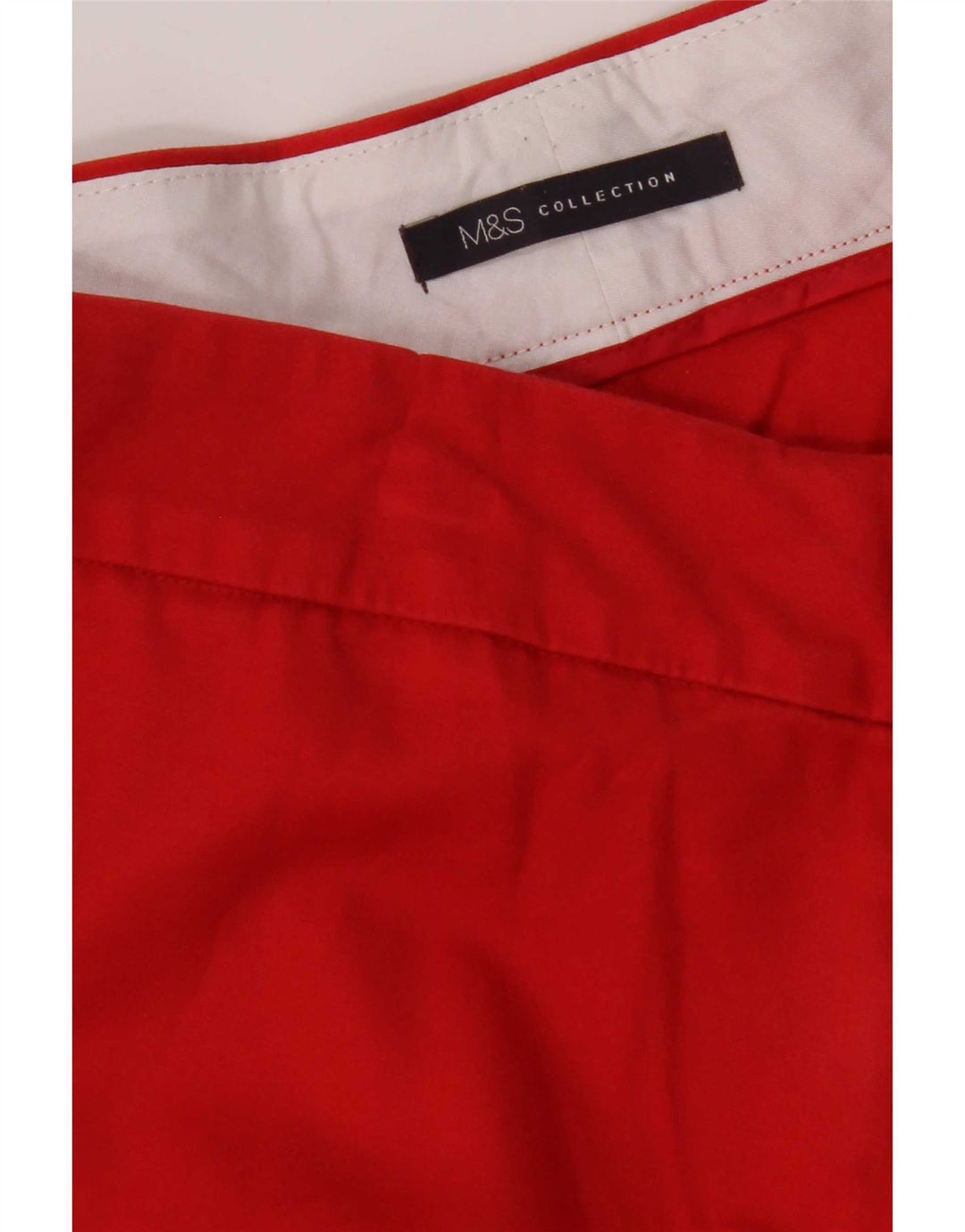 Marks & Spencer Womens Straight Capri Trousers W34 L22 Red