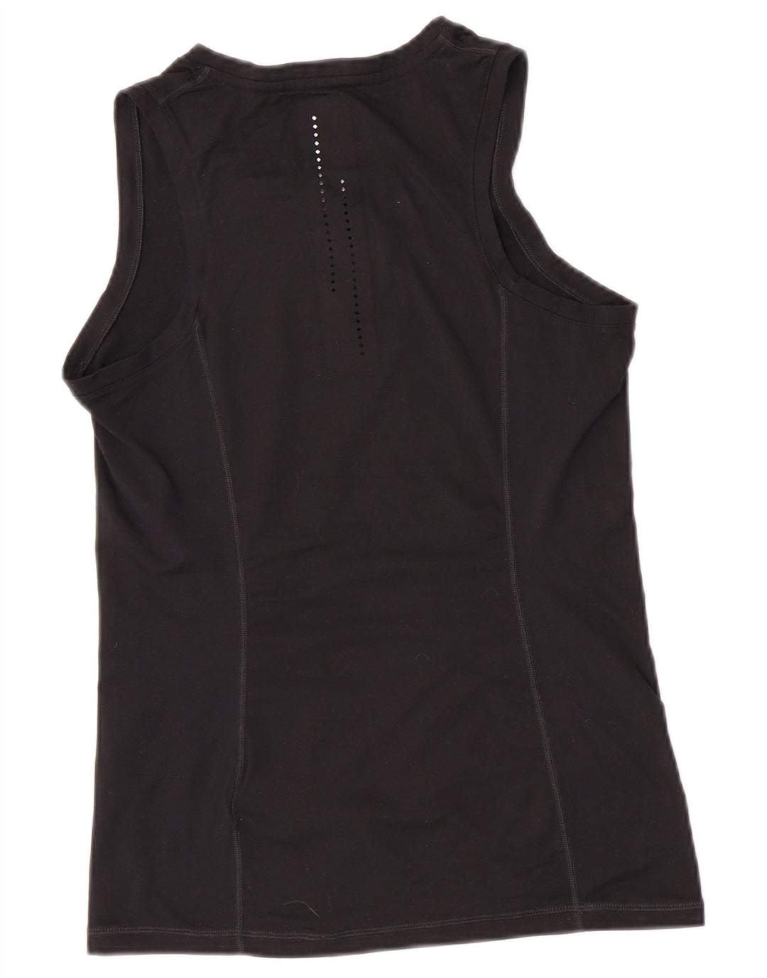 Nike Womens Dri Fit Graphic Vest Top UK 12 Medium Black Polyester