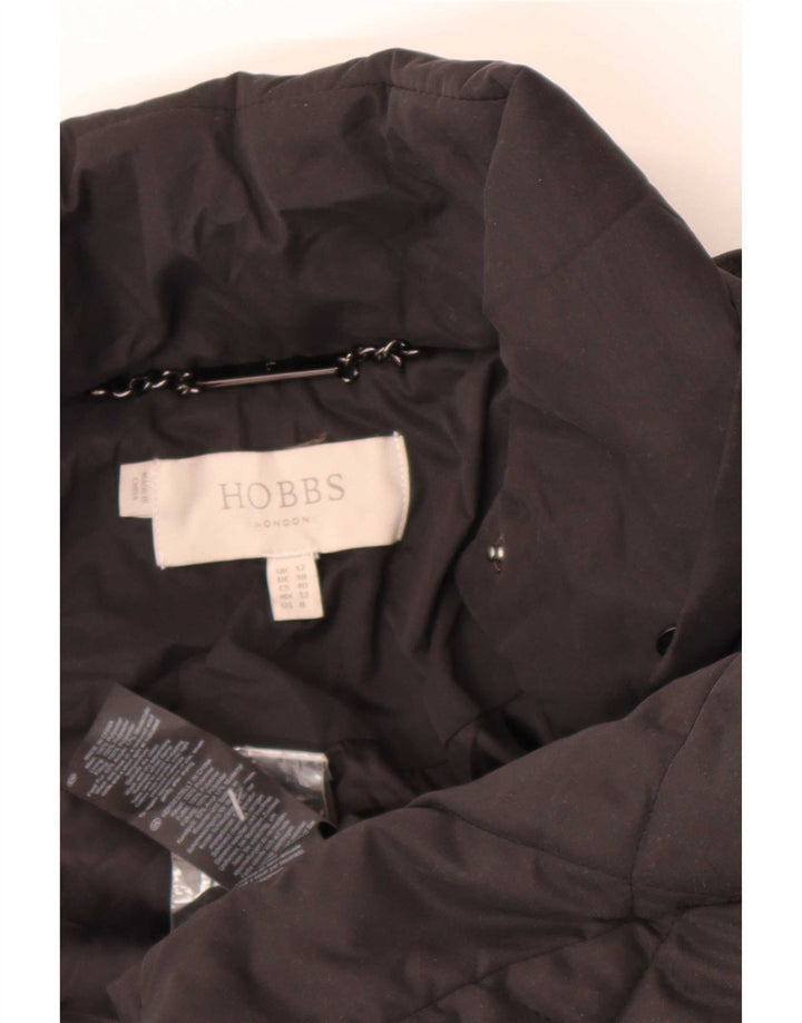 Chaqueta acolchada Hobbs para mujer UK 12 Medium Black Poliéster