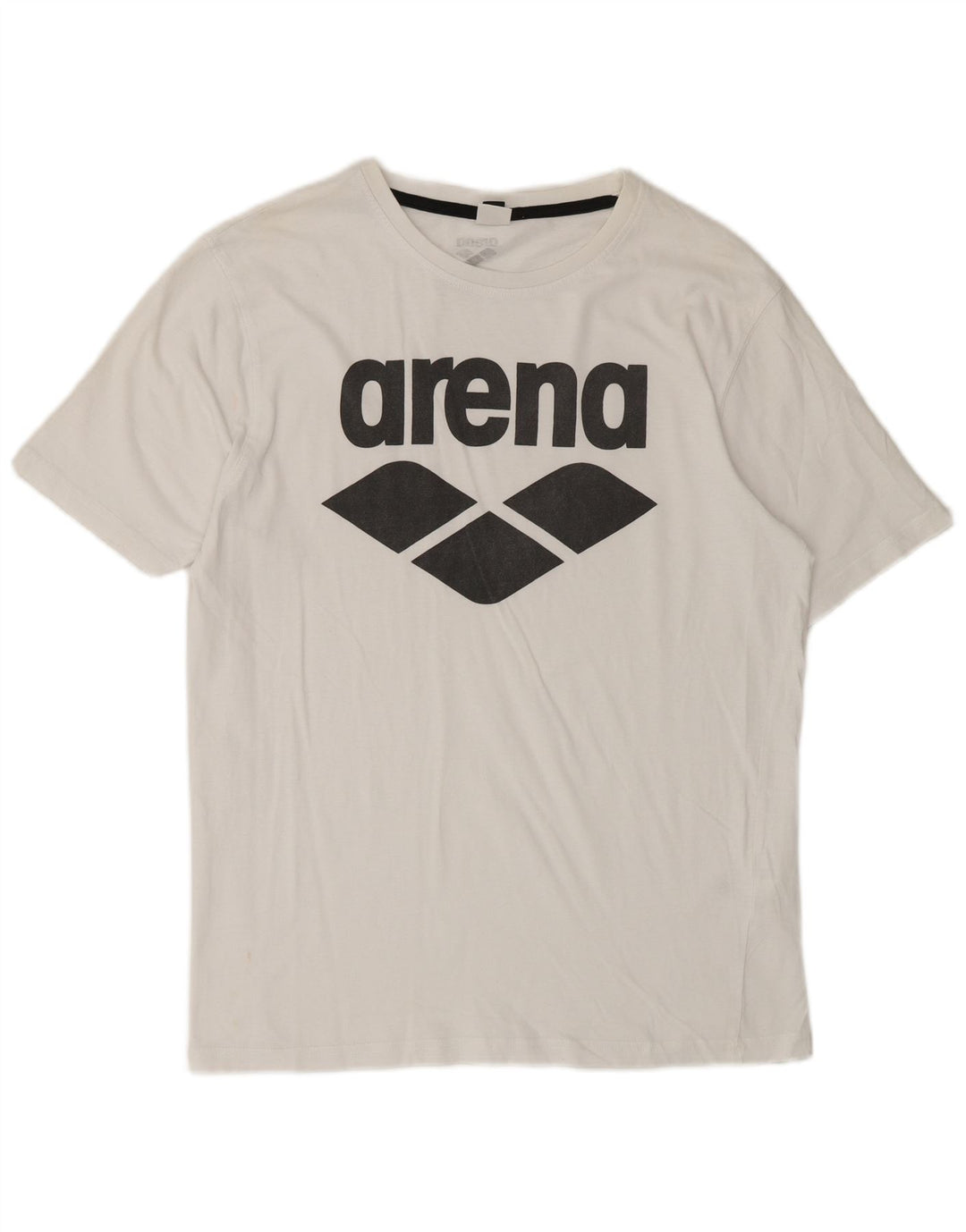 Arena Herren-T-Shirt mit Grafik, mittelweiße Baumwolle