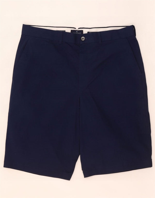 Marks & Spencer Mens Blue Harbour Chino Shorts XL W38 Navy Cotton