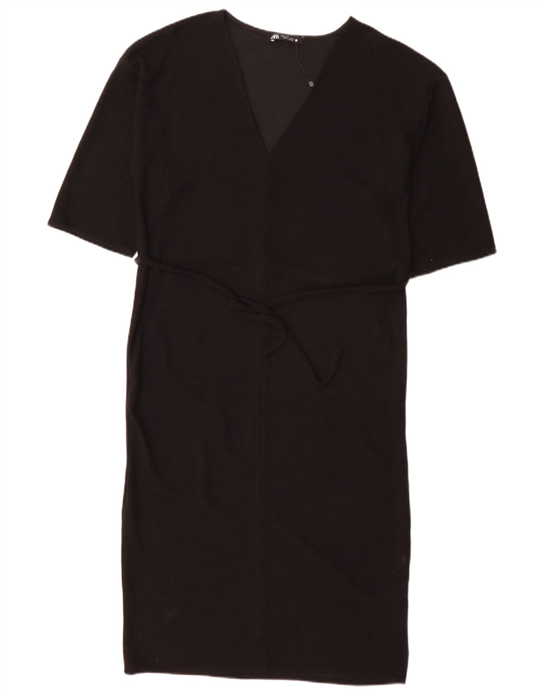 Zara Femme Robe Maxi Oversize UK 10 Petit Noir Polyester