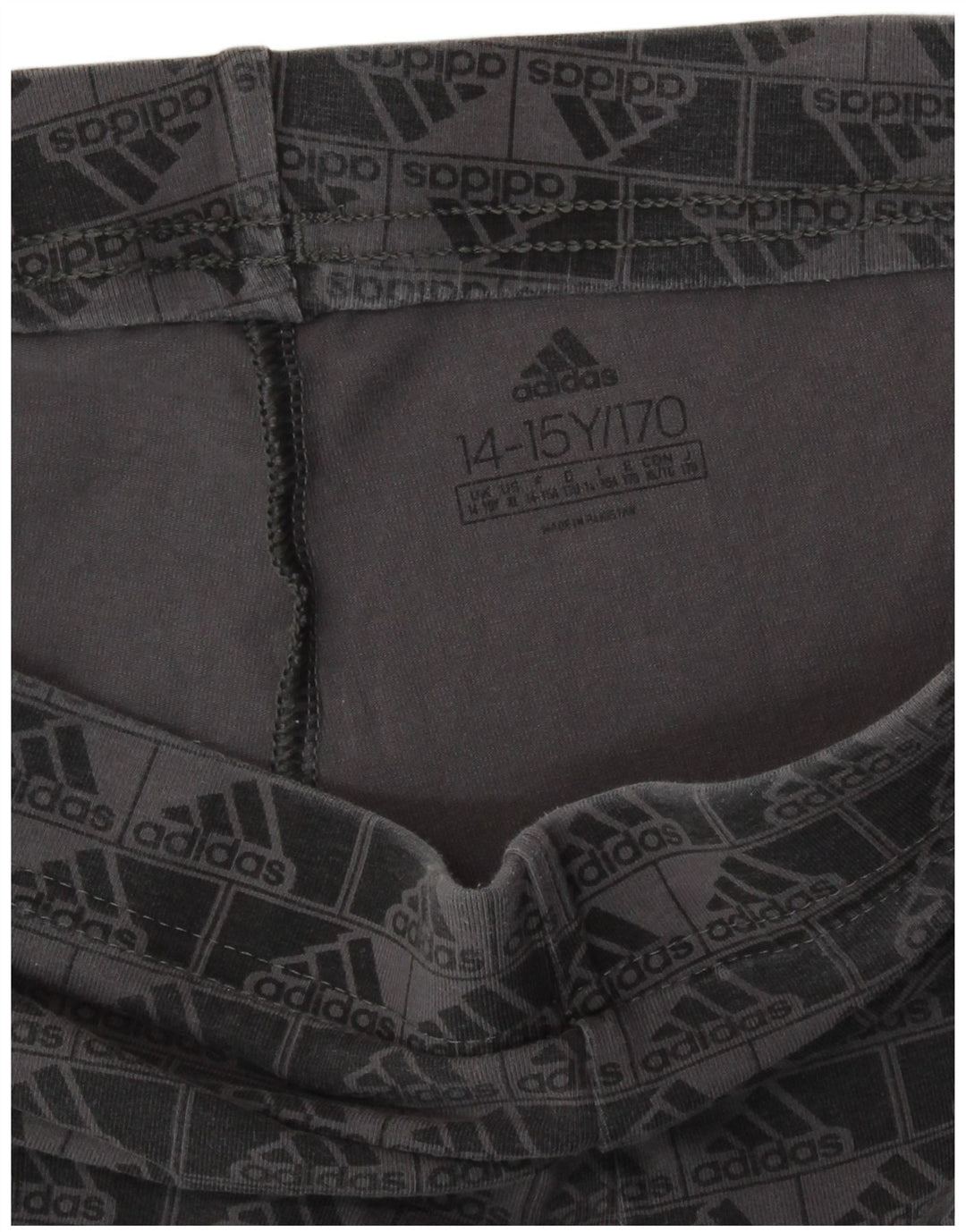 Adidas Girls Graphic Leggings 14-15 Years  Grey