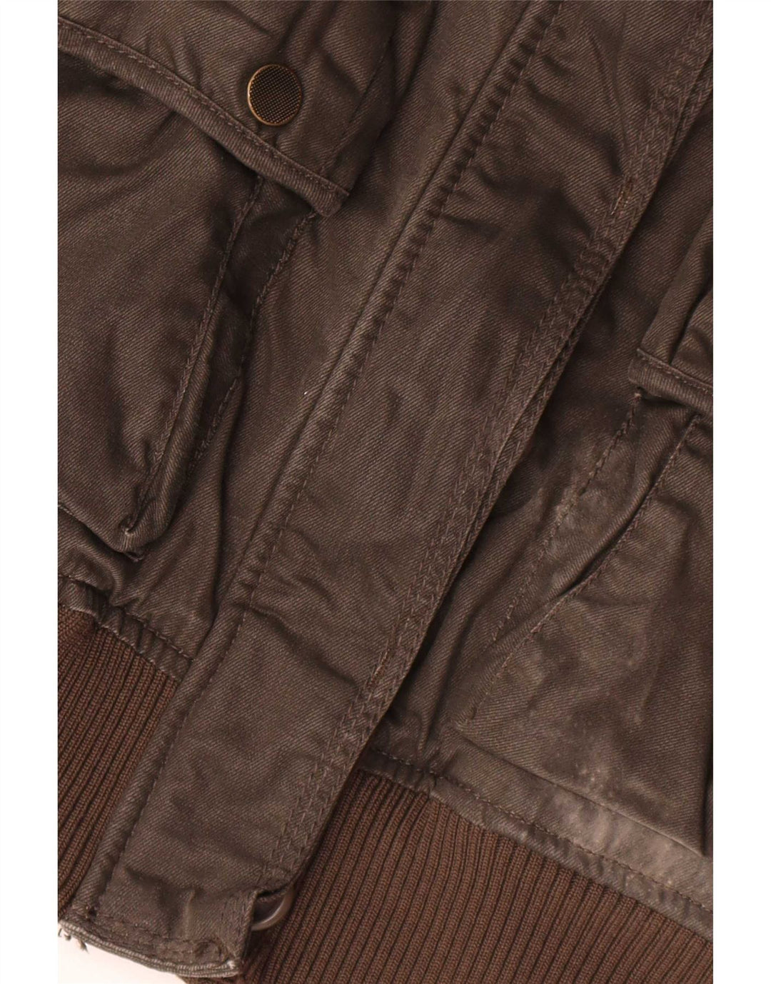 Superdry Womens Bomber Jacket UK 14 Medium Brown
