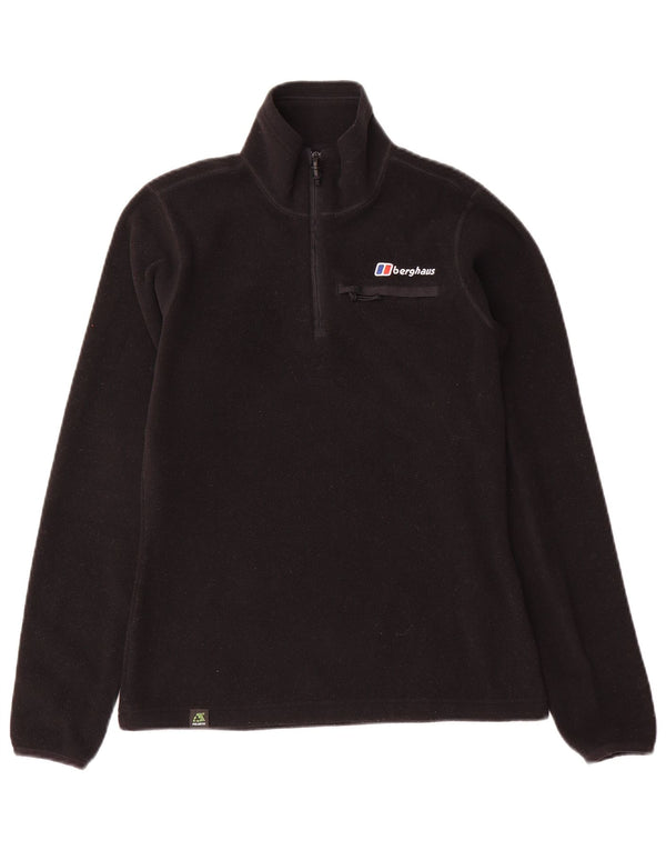 Γυναικείο φερμουάρ Berghaus Fleece Jumper UK 8 Small Black Polyester