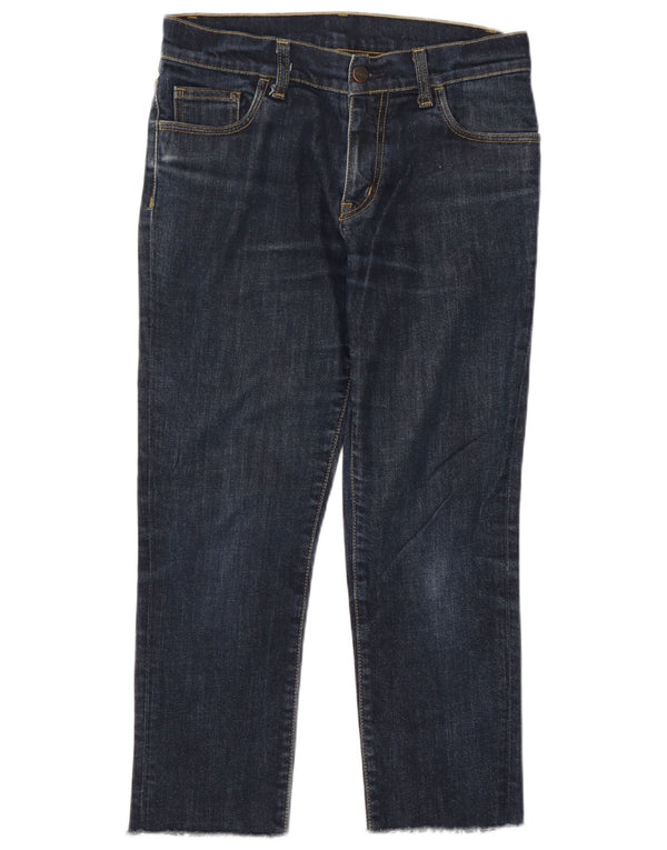 Carhartt Womens Cropped Jeans W30 L22 Marineblå Bomuld
