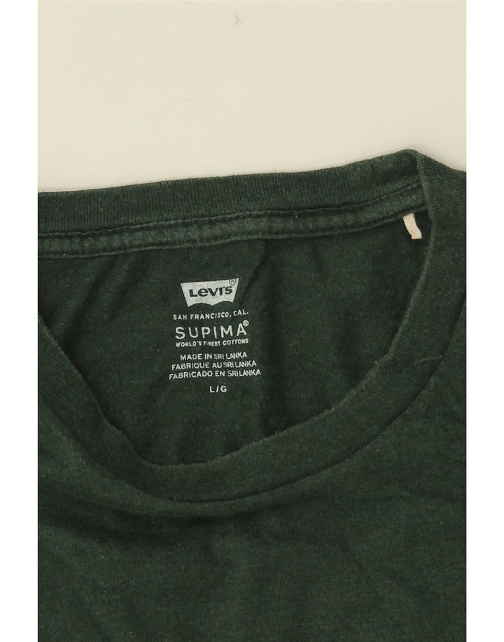 Levi's Mens T-Shirt Top Large Green