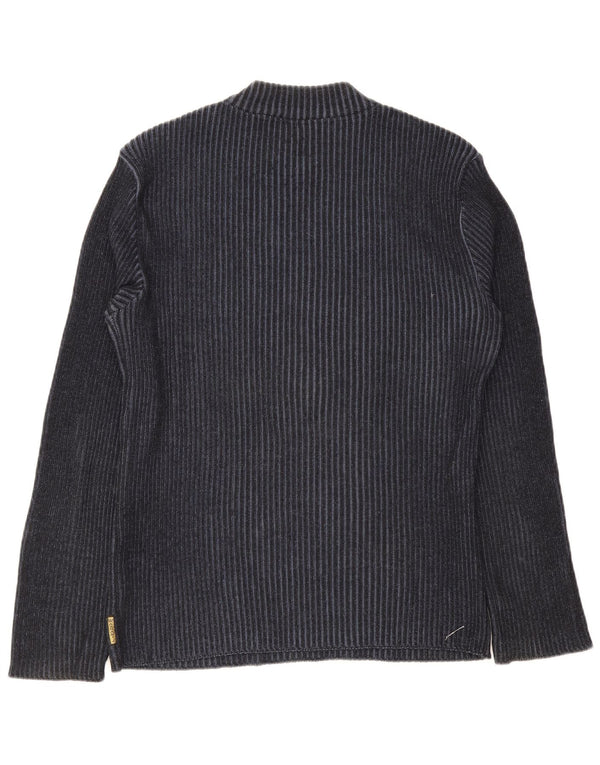 Suéter masculino Armani Jeans com gola tartaruga gráfica XL azul marinho algodão