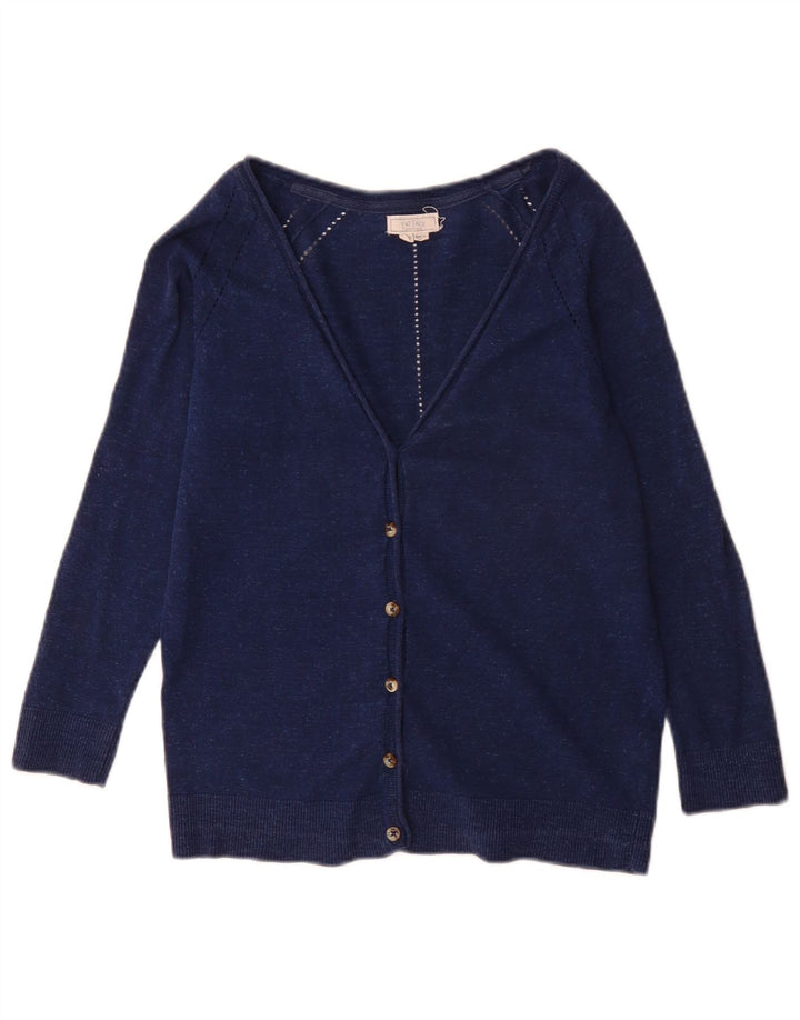Fat Face Womens Cardigan Sweater UK 8 Small Blue