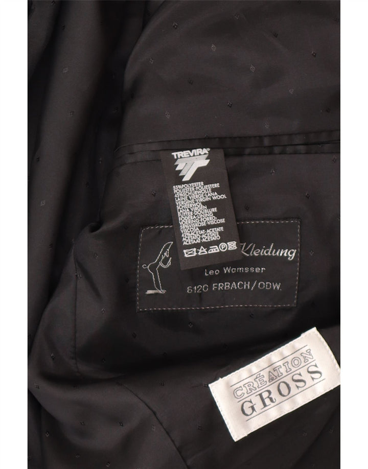 TREVIRA blazerjakke til mænd med 1 knap UK 38 Medium Rød Floral Classic
