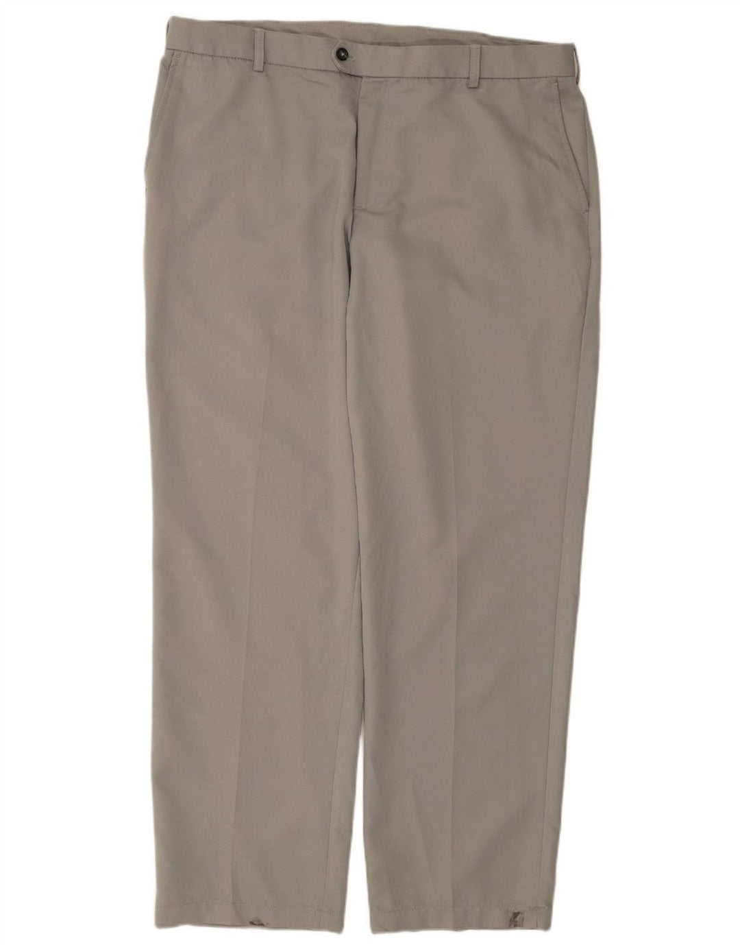 IZOD Mens Golf Straight Suit Trousers W40 L32 Grey Polyester