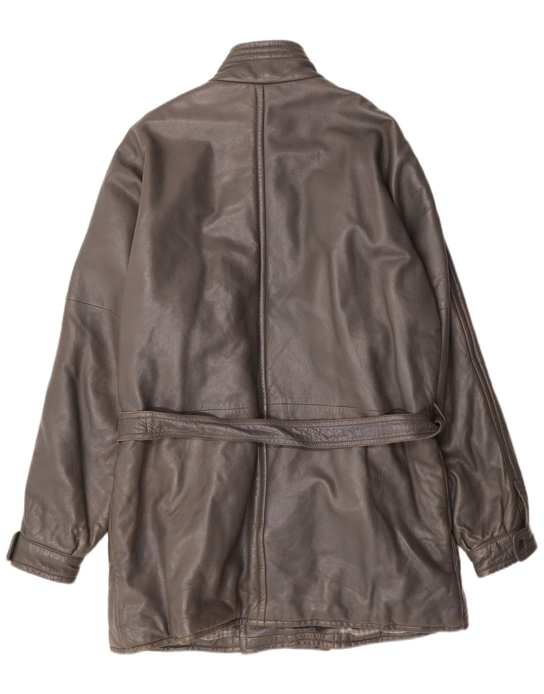 DRESSCO Herren Ledermantel IT 54 2XL Graues Leder