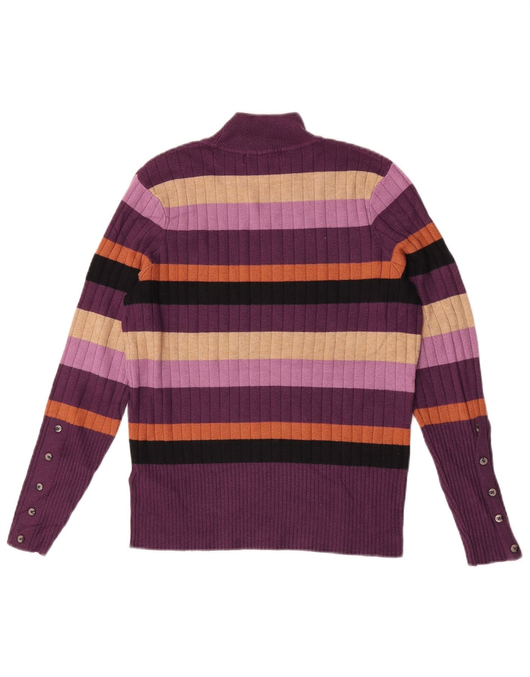 Marks & Spencer Womens Turtle Neck Jumper Sweater UK 12 Medium Purple