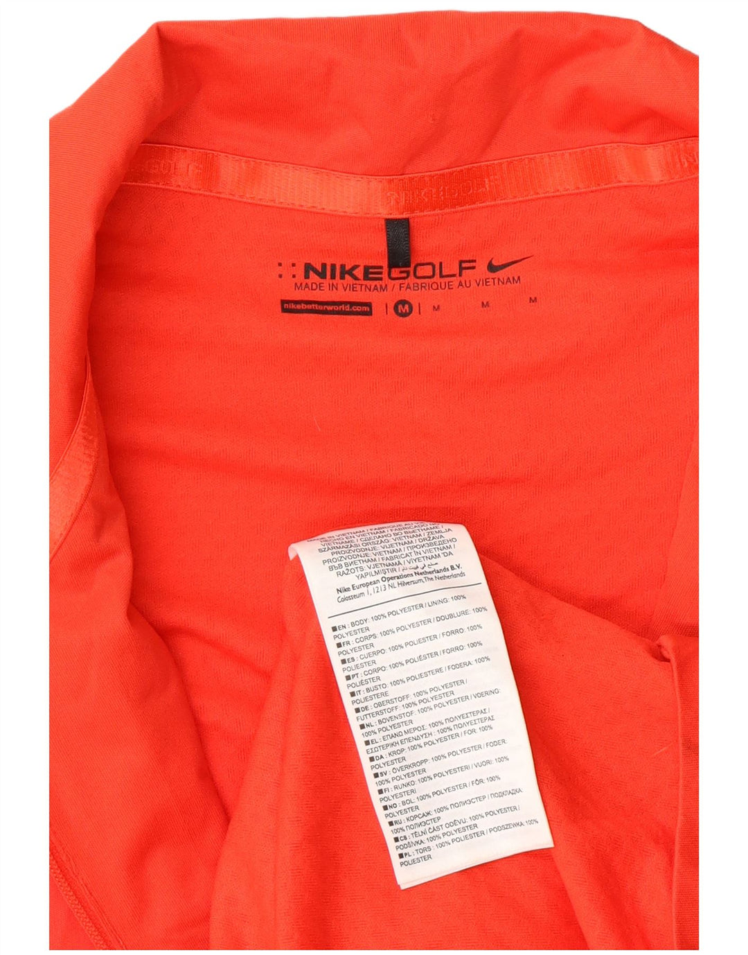 Giacca da tuta senza maniche da donna Nike UK 14 poliestere rosso medio