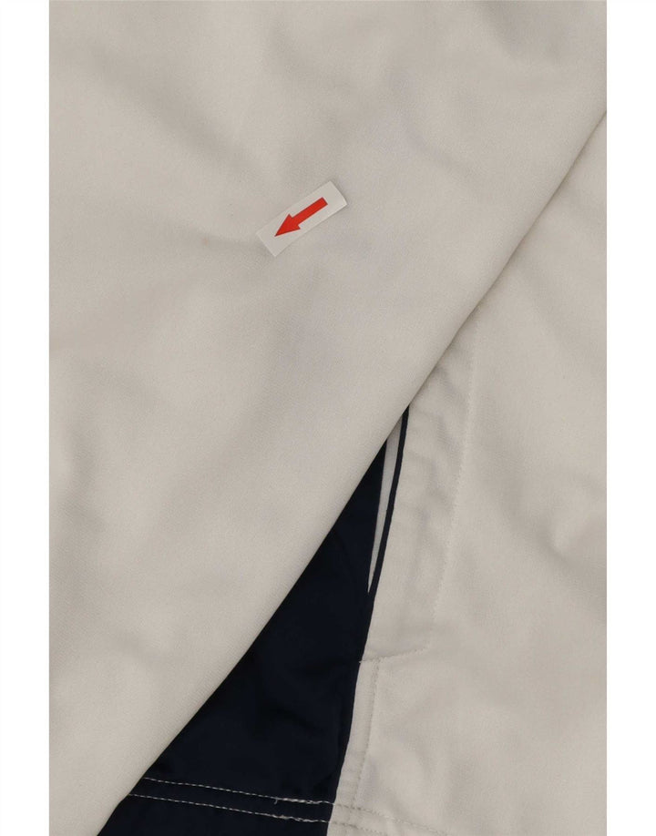 Asics Hombre Chándal Top Jacket Small Blanco Colorblock Poliéster