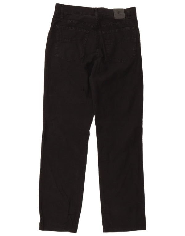 Marina Yachting Mens Straight Corduroy Trousers W31 L30 Black Cotton