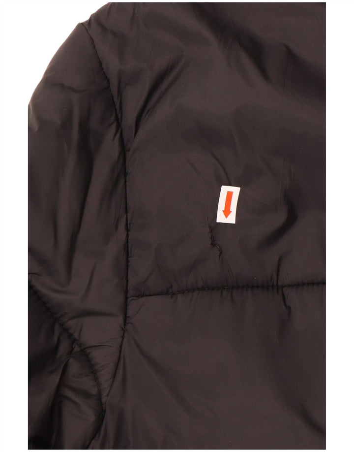 Zara Mens Padded Jacket UK 40 Large Black Polyester