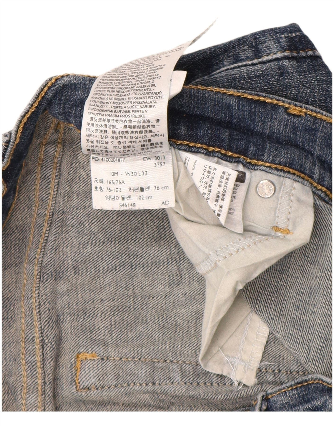 LEVI'S Womens Mid Rise Bootcut Jeans US 10 Large W30 L32 Blue Cotton