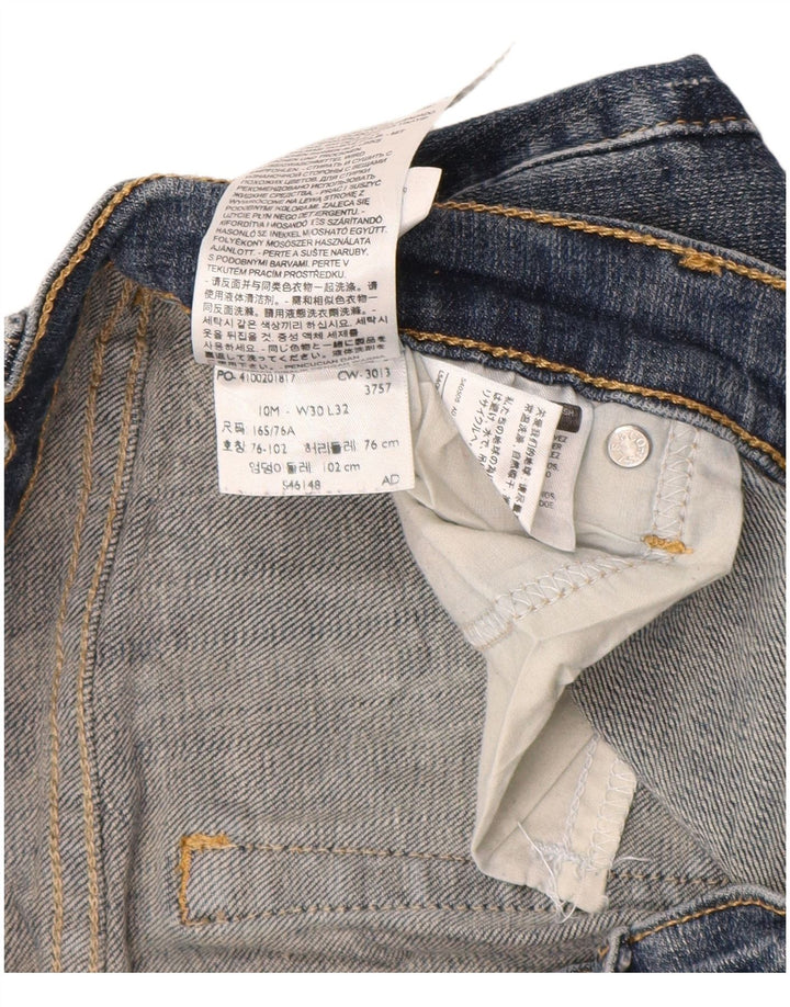 LEVI'S Womens Mid Rise Bootcut Jeans US 10 Large W30 L32 Blue Cotton