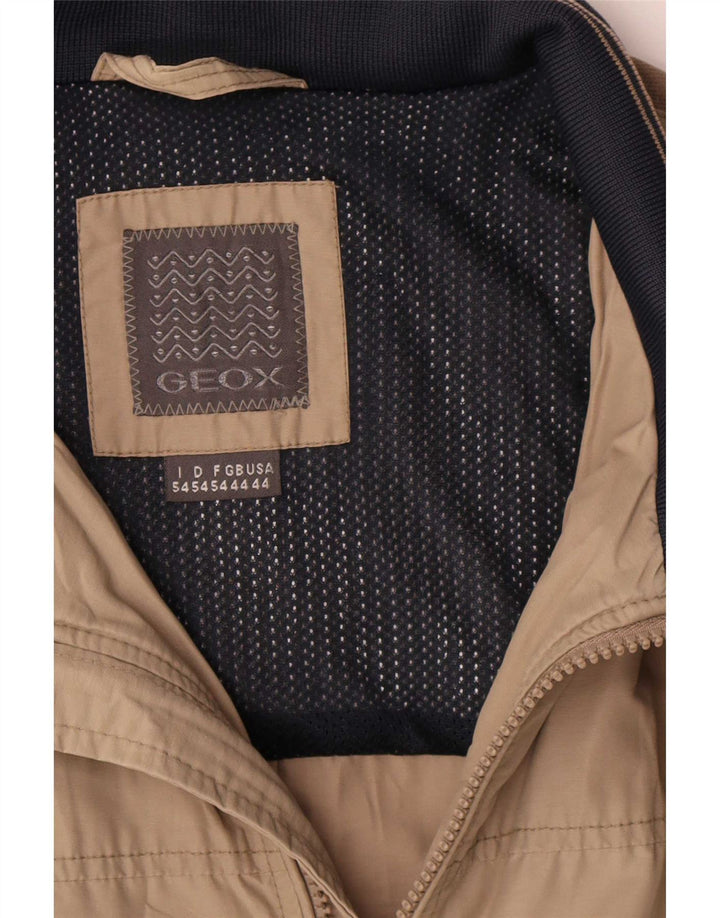 Geox Herren Logan Bomberjacke UK 44 2XL Beige Polyamid