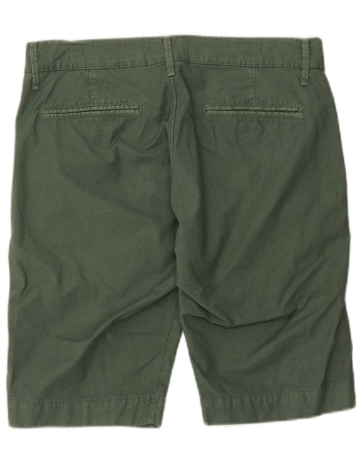 Coveri Mens Chino Shorts IT 48 Medium W32 Green Cotton