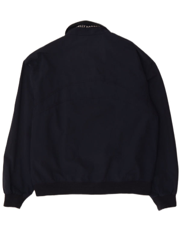 Helly Hansen Mens Bomber Jacket UK 40 Large Navy Blue Nylon
