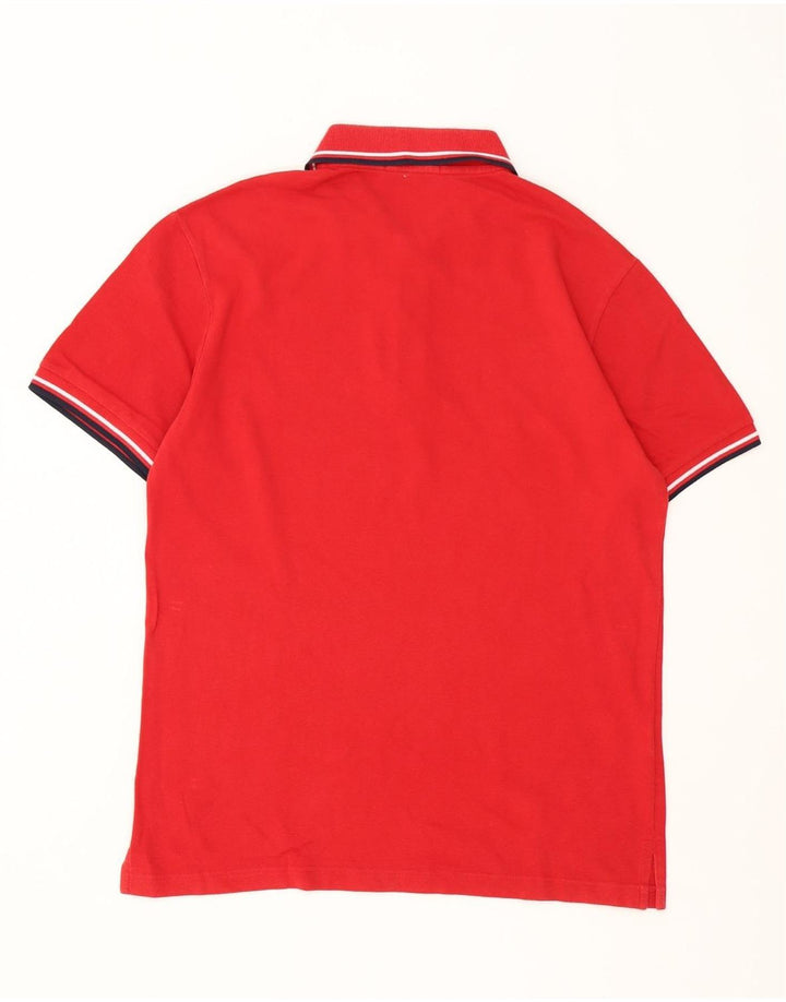 Polo da uomo Fred Perry in cotone a righe rosse medie