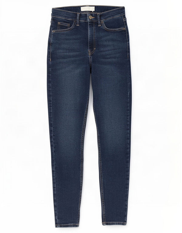 Topshop Γυναικεία Jamie Skinny Jeans W26 L30 Navy Blue Polyester