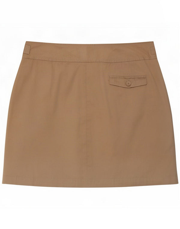 Lacoste Damen Minirock Größe 46 XL W34 Beige Baumwolle